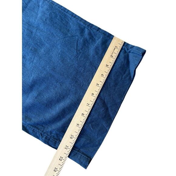 Abercrombie & Fitch Linen Cotton Pants size XL Dark Blue - Picture 6 of 12